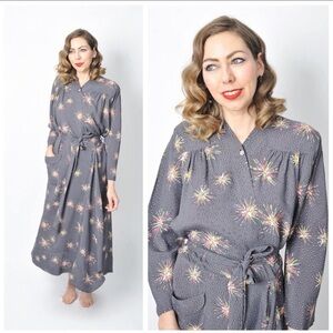 Vintage Starburst Prince Robes Dressing Gown